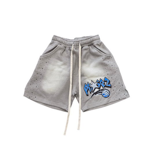 Grey 'Diamond Magic' Sweat Shorts