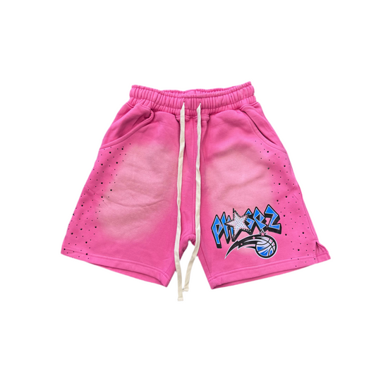 Pink 'Diamond Magic' Sweat Shorts